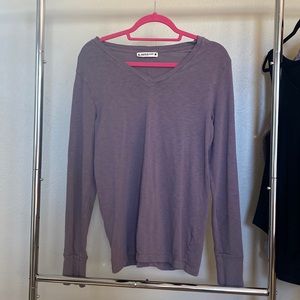 USA MADE! American Giant Slub V-Neck Long Sleeve/Size M /